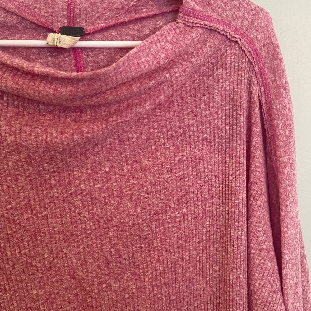 WE THE FREE Free People London Town Assymetrical Long Sleeve Top Tunic Small - Picture 7 of 9